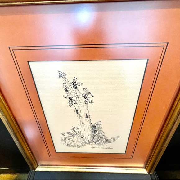 Vintage Original Pen and Ink drawing by Joanna Hamilton. Framed and Signed - Picture 6 of 16